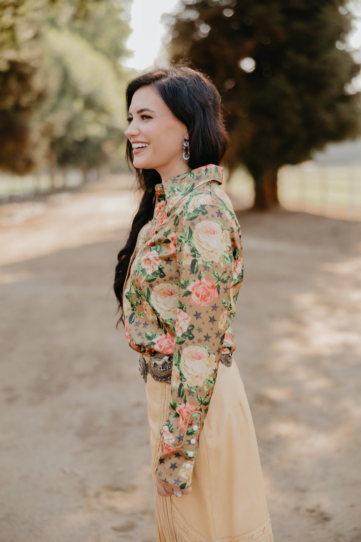 Rodeo Quincy Wildflower Wishes Button Up