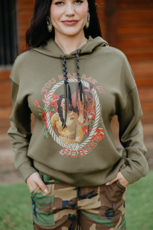 Rodeo Quincy Had Me At Horses Hoodie