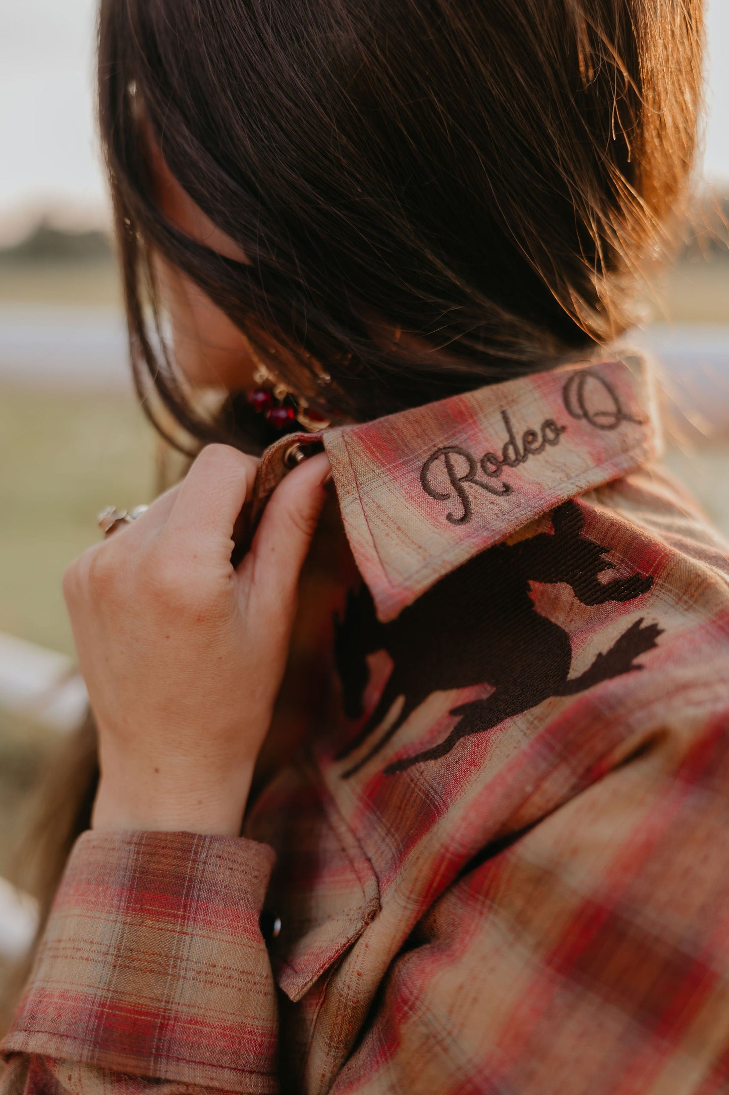 Rodeo Quincy Pretty Plaid Cowboy Button Up