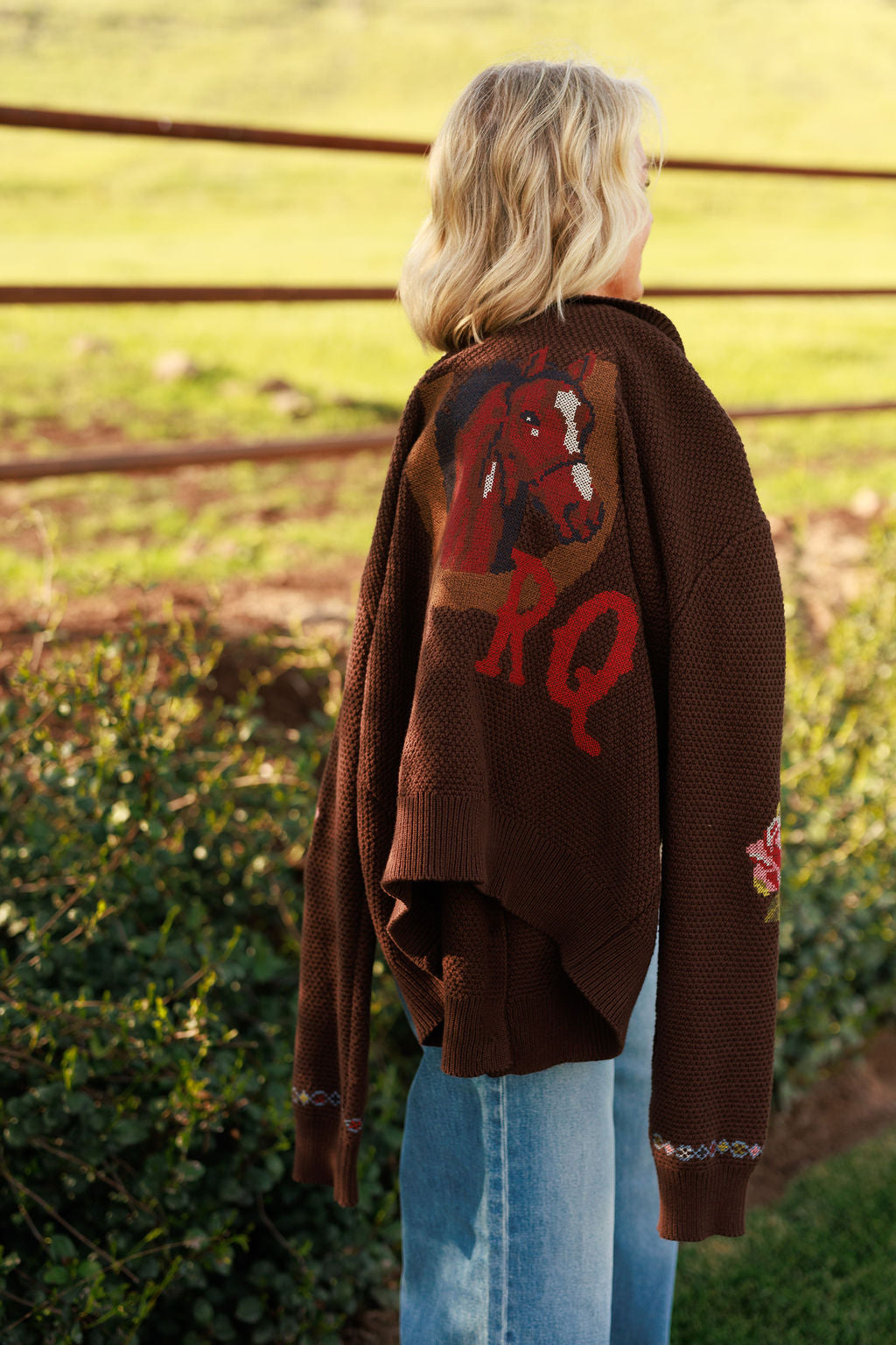 Rodeo Quincy Nana's Rose Garden Sweater