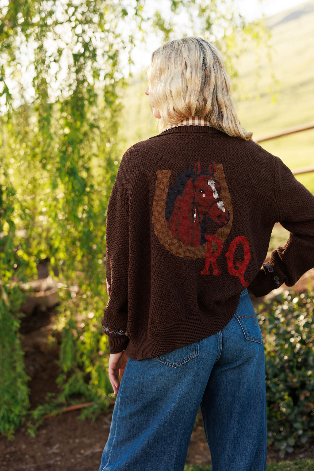Rodeo Quincy Nana's Rose Garden Sweater