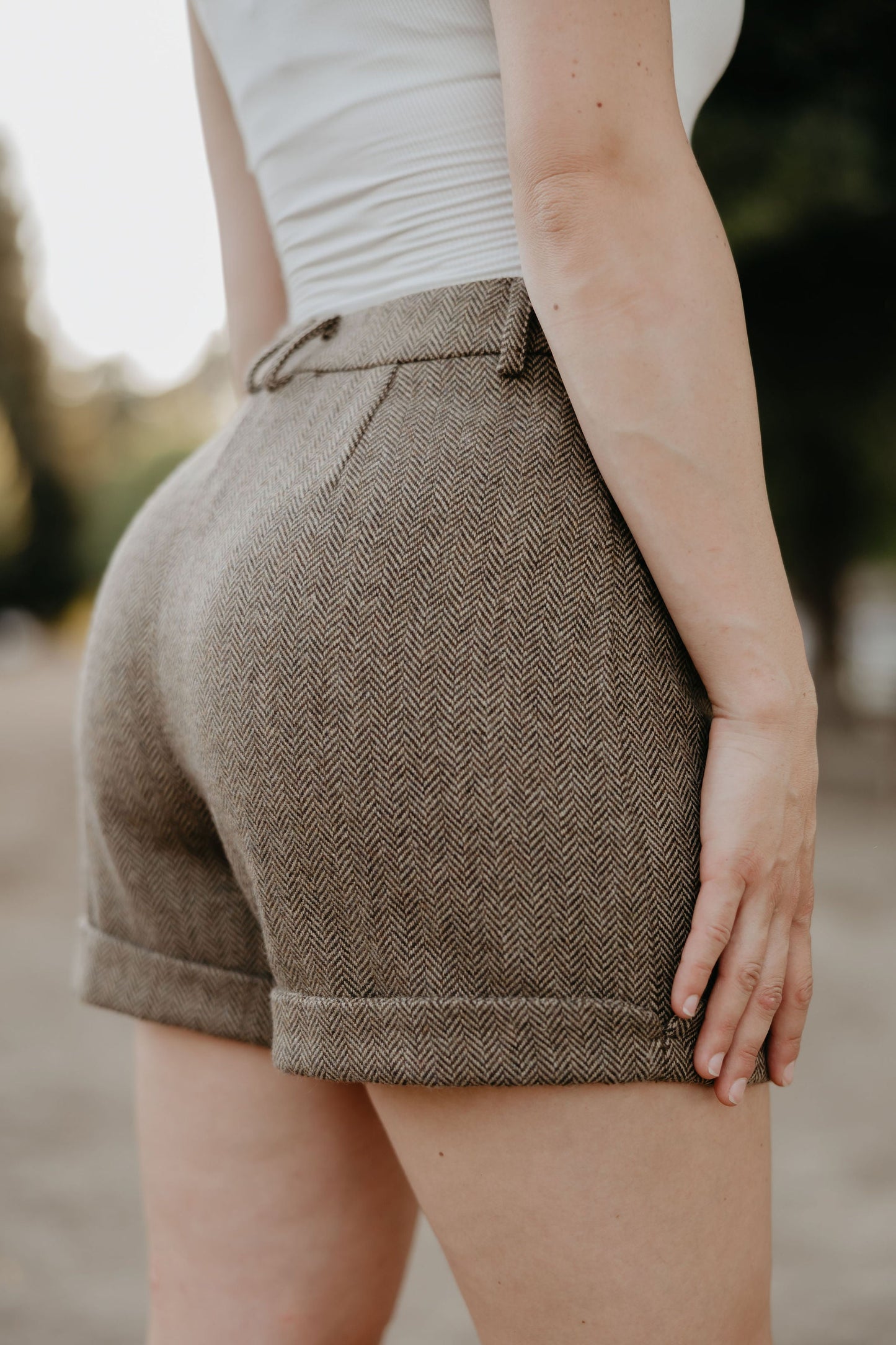 Rodeo Quincy Holman Herringbone Shorts