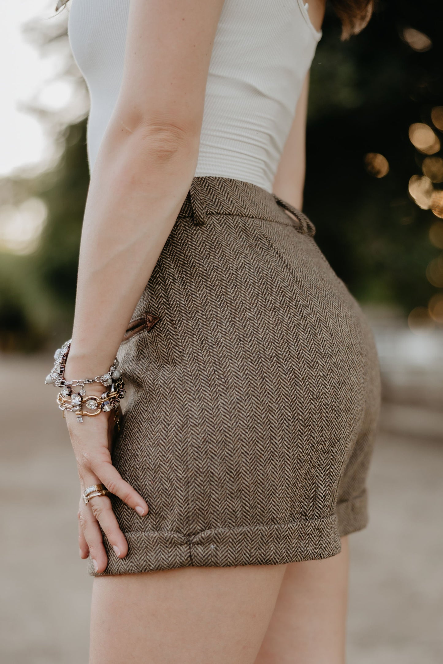 Rodeo Quincy Holman Herringbone Shorts