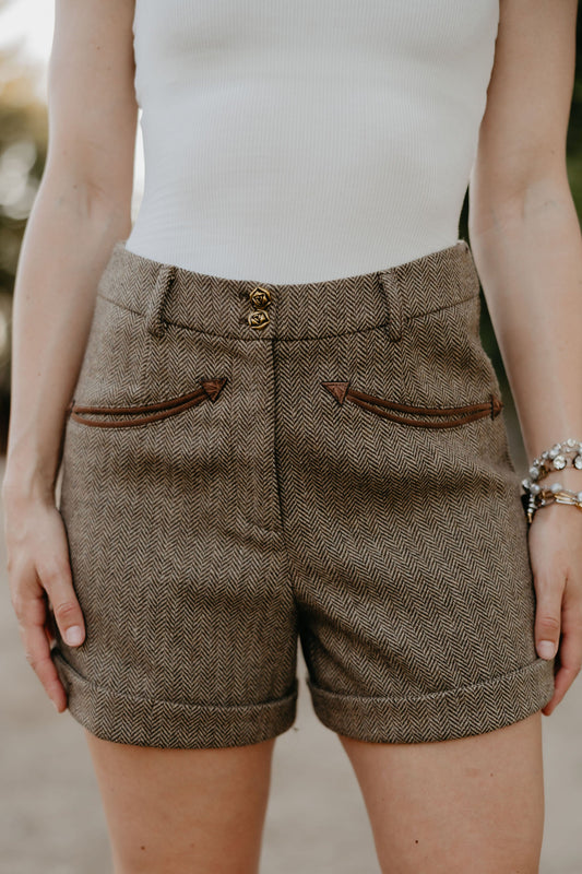 Rodeo Quincy Holman Herringbone Shorts