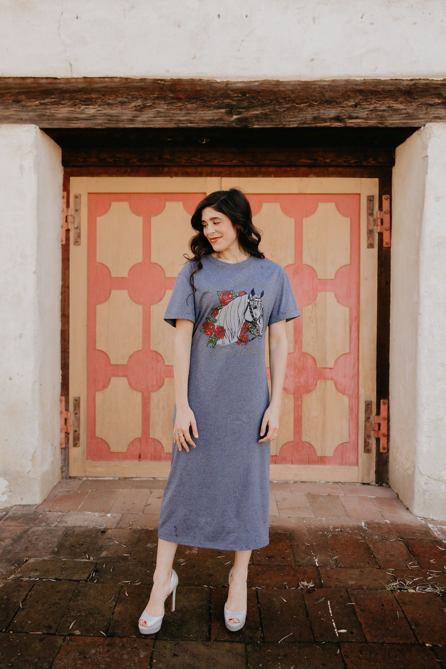 Rodeo Quincy Camarillo White Horses Dress