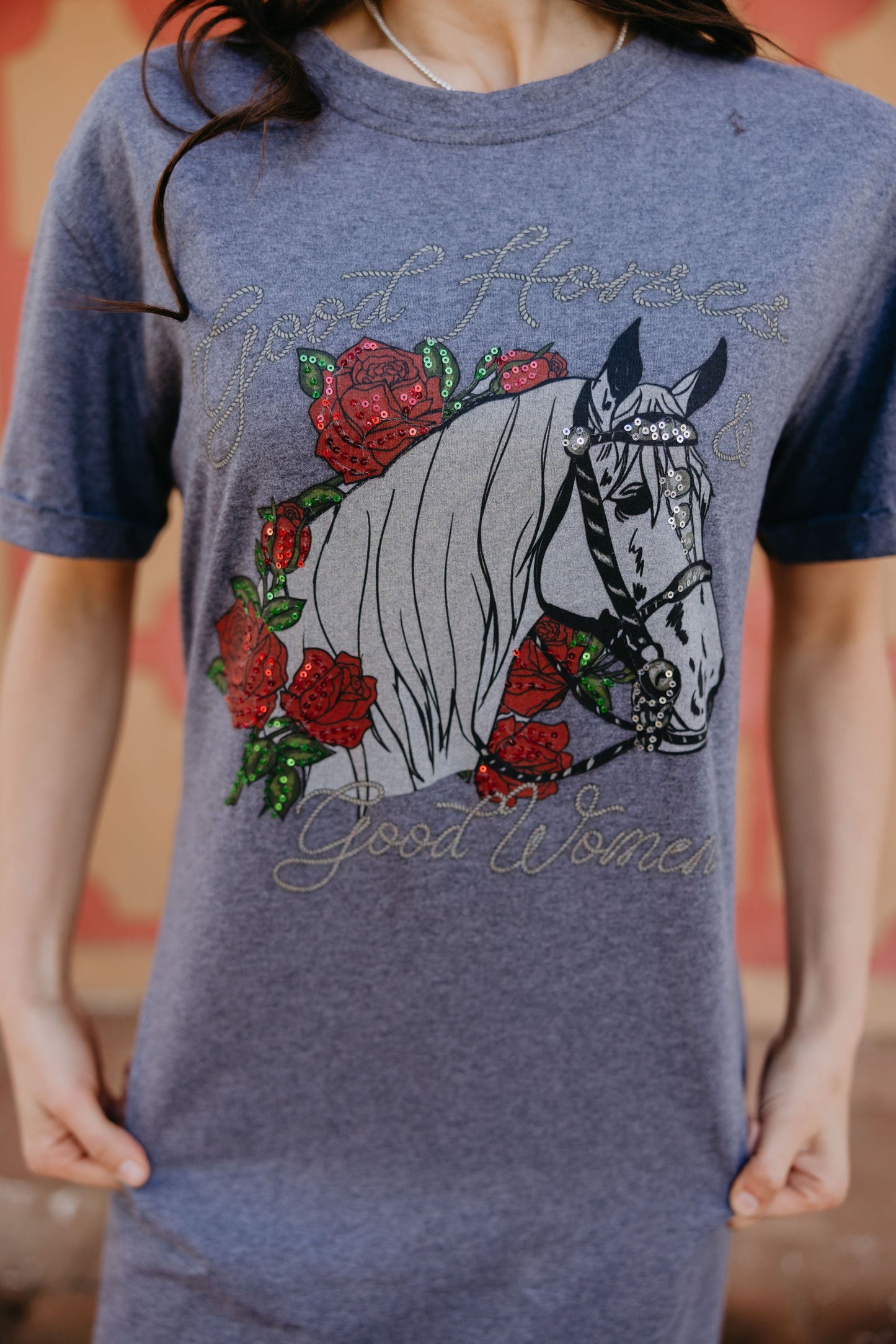 Rodeo Quincy Camarillo White Horses Dress