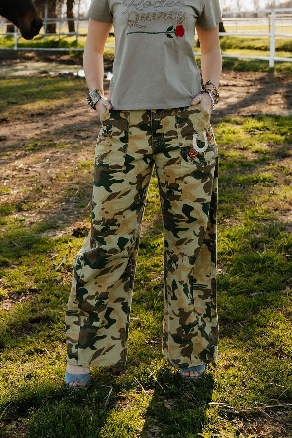 Rodeo Quincy Wild Rose Camo Jeans  Only a few left!