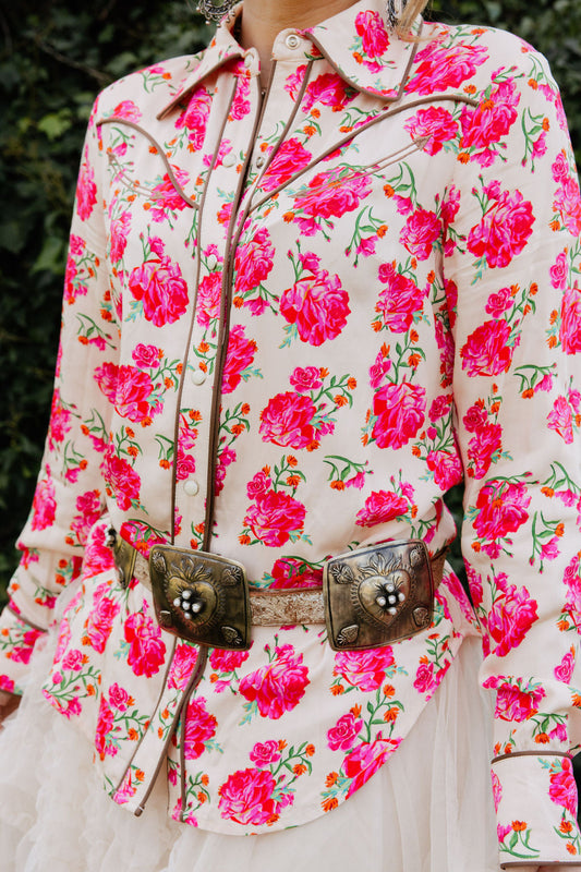 Rodeo Quincy Wild Rose Button Up