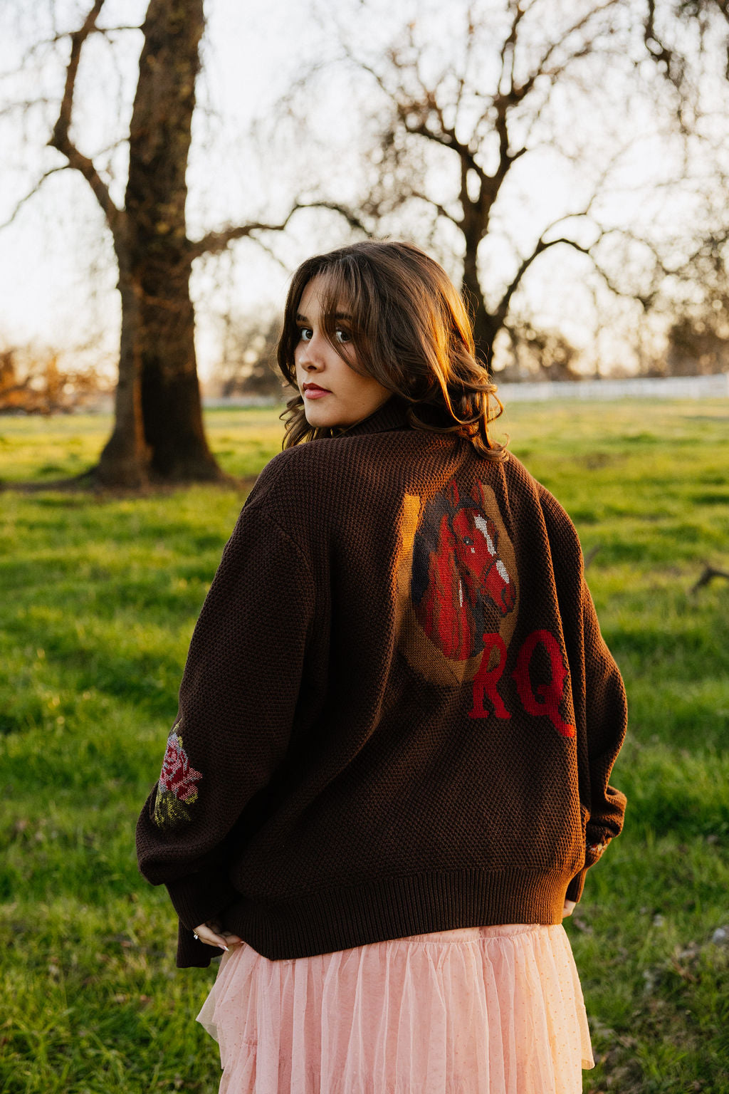 Rodeo Quincy Nana's Rose Garden Sweater
