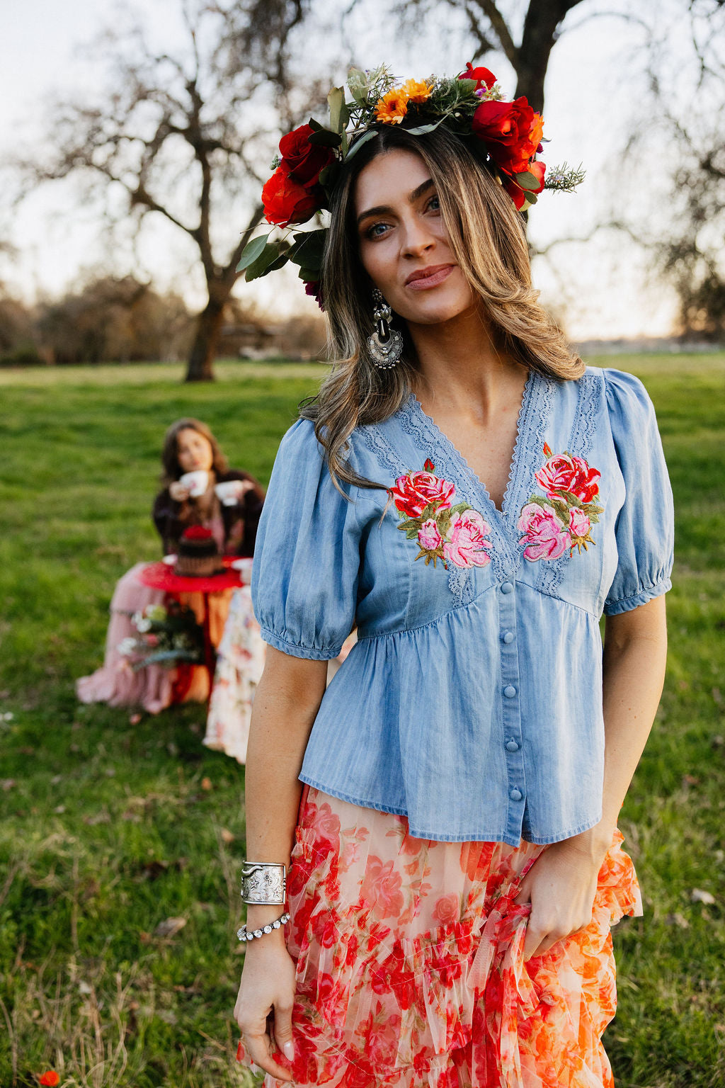 Rodeo Quincy Blush Rose Blouse