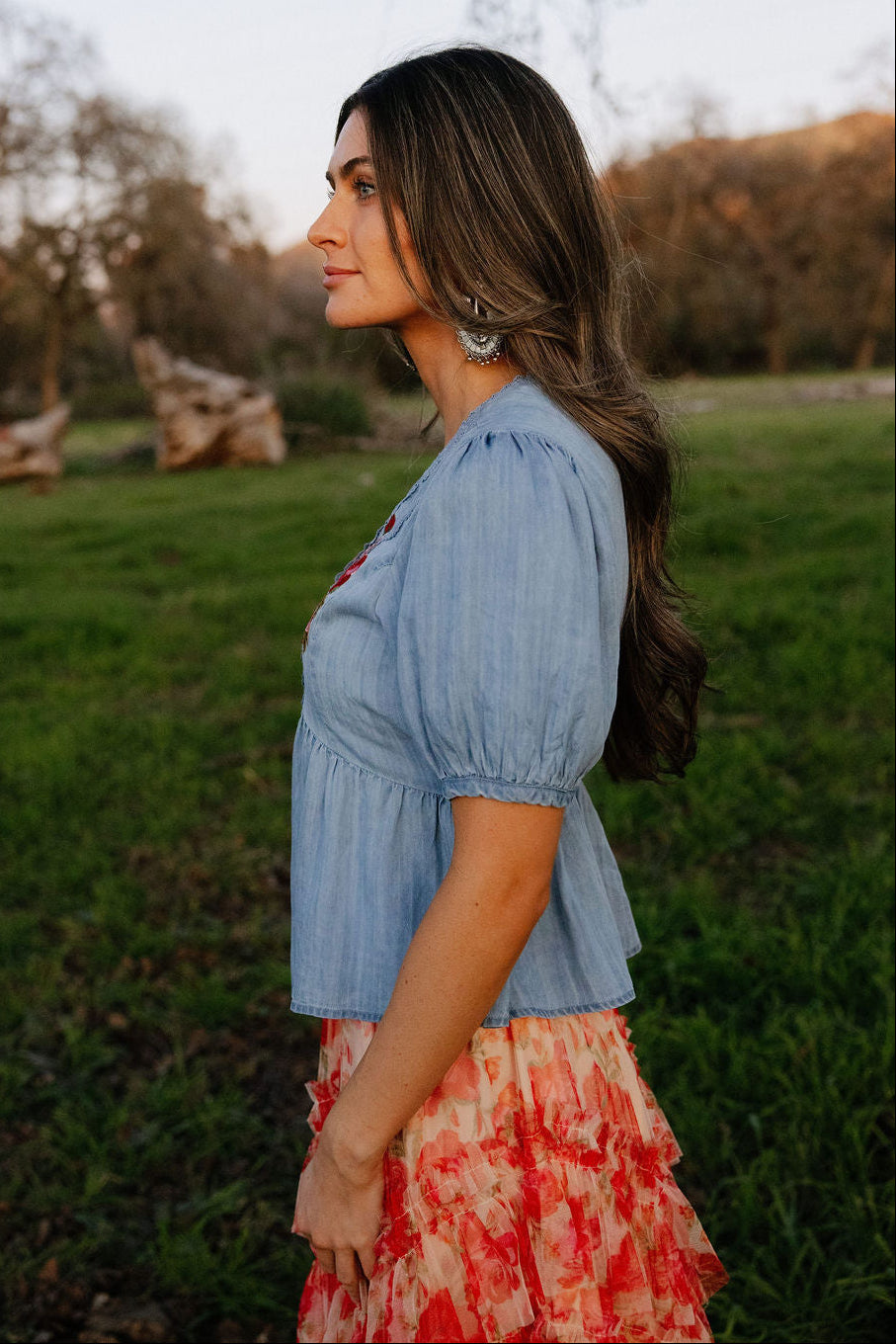 Rodeo Quincy Blush Rose Blouse