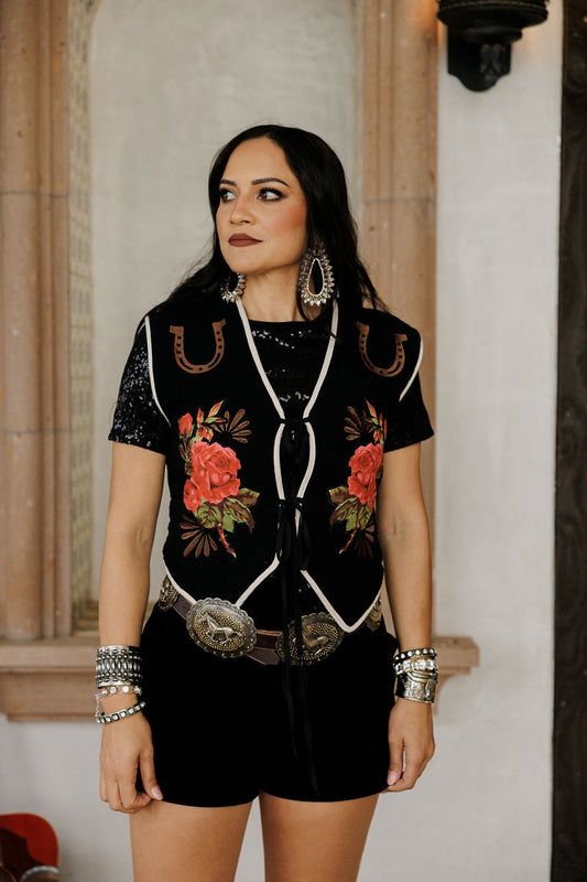 Rodeo Quincy Wild Rose Vest