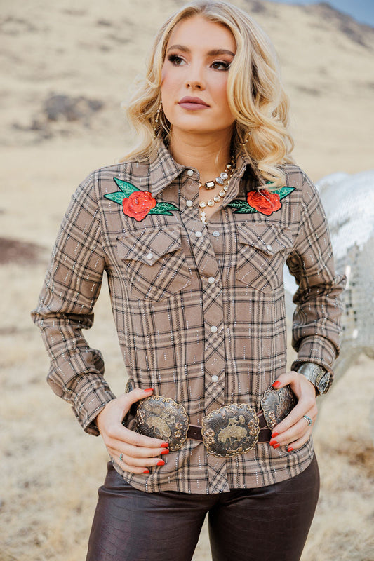 Rodeo Quincy Rhinestone Rodeo Button Up