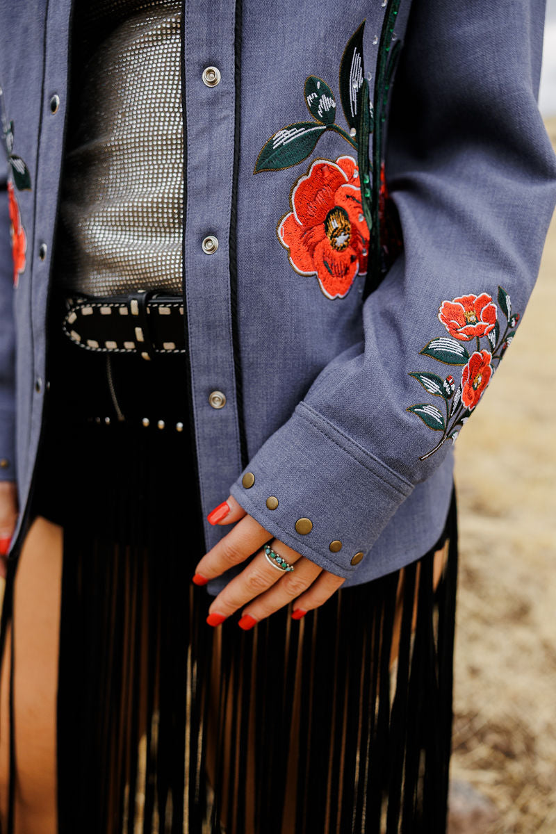 Rodeo Quincy Denim Daydream Button Up