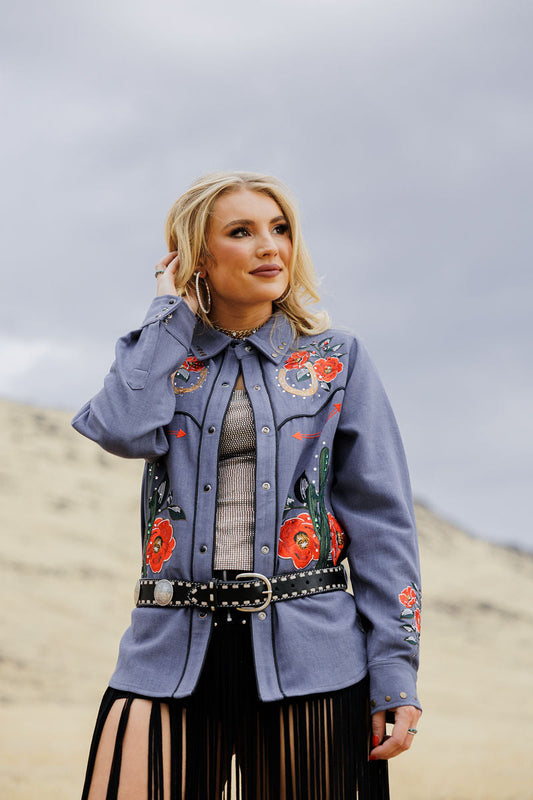 Rodeo Quincy Denim Daydream Button Up