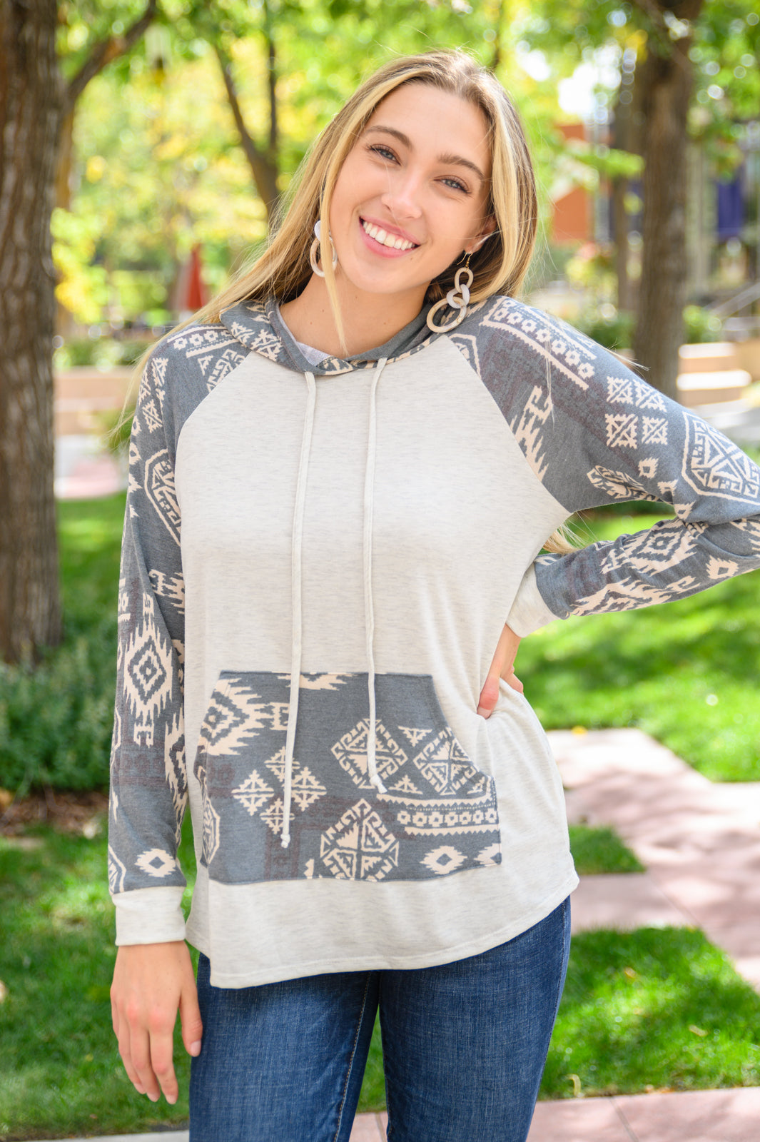 Aztec Pullover Hoodie