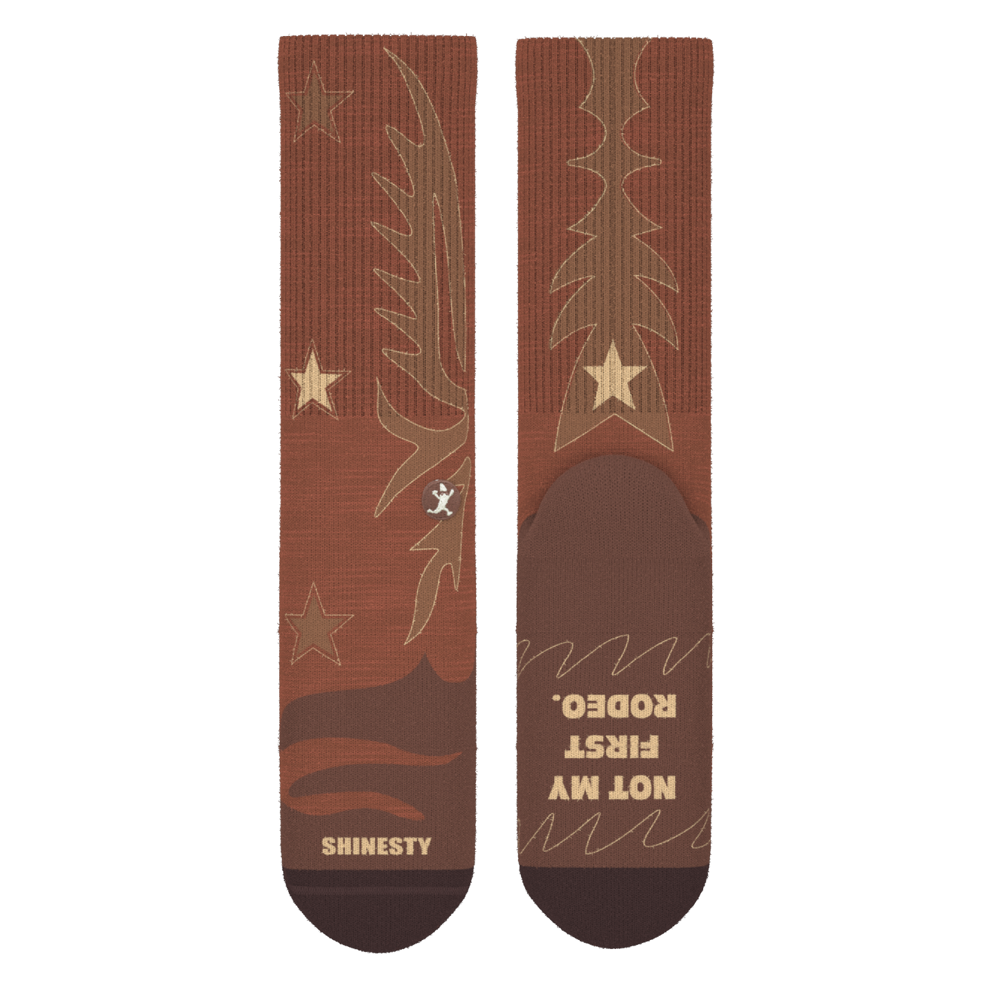 The Rodeo | Western Heel Hammock™ Crew Socks