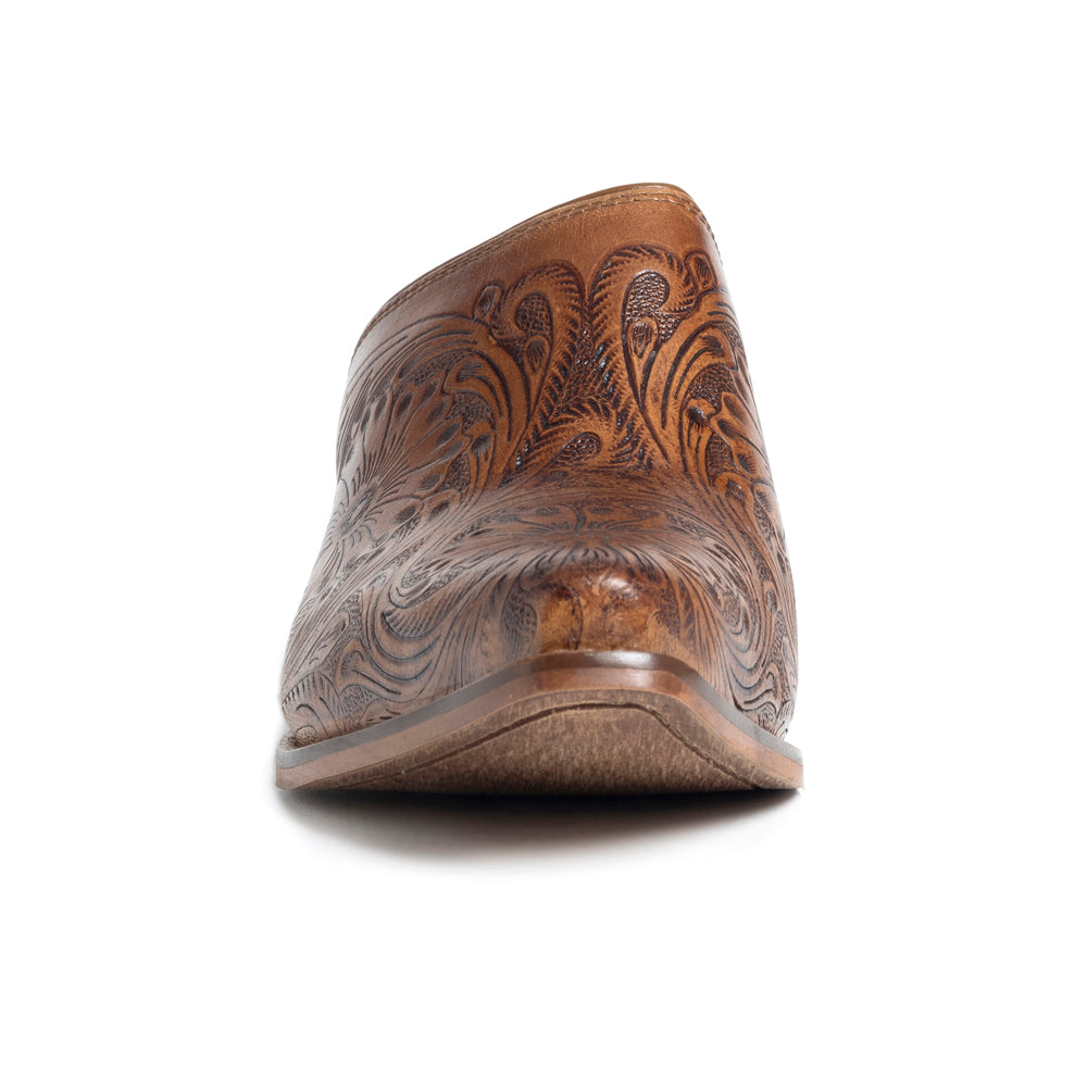Myra Valeria Hand-tooled Mules