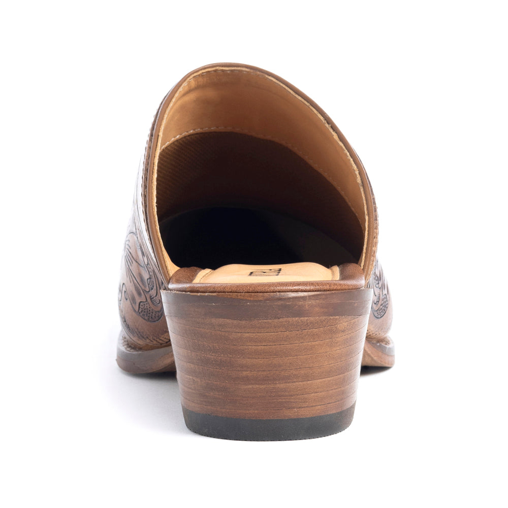 Myra Valeria Hand-tooled Mules