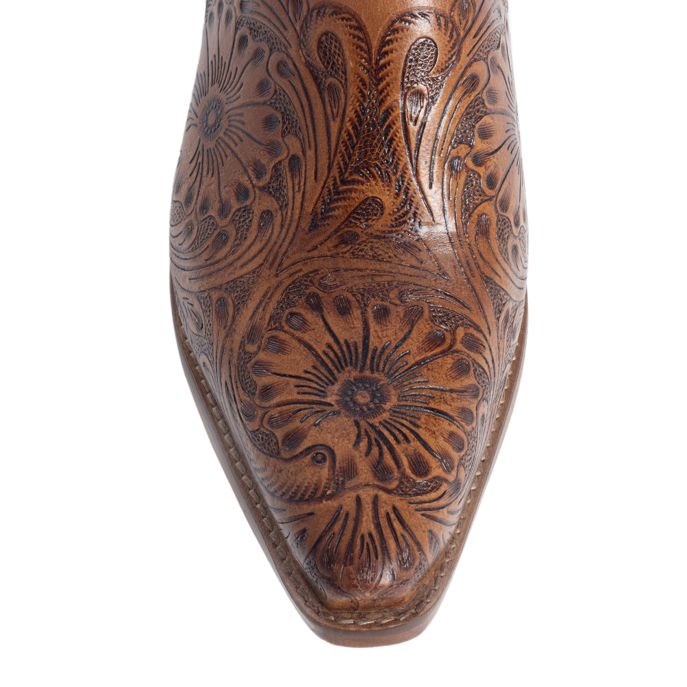 Myra Valeria Hand-tooled Mules