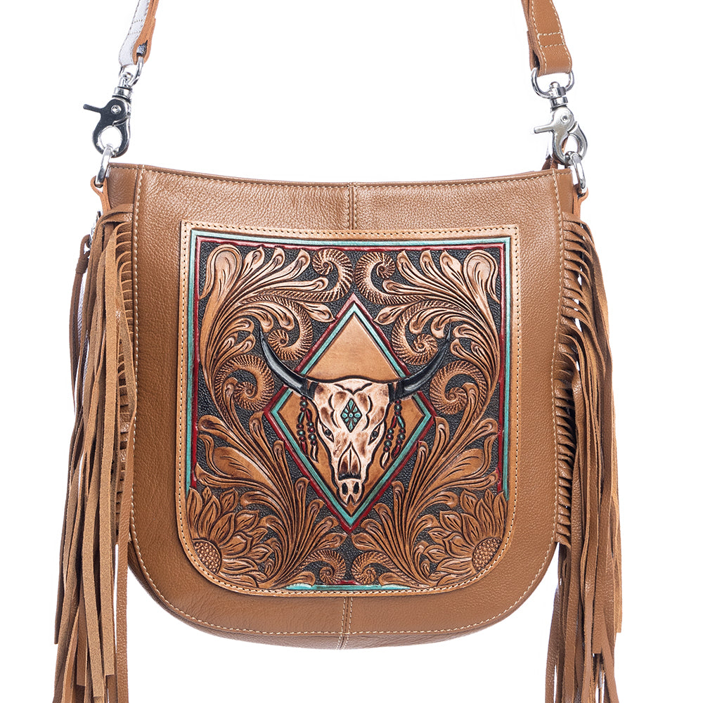 Myra Spring Creek Hand-Tooled Bag