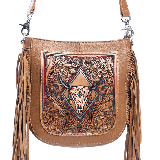 Myra Spring Creek Hand-Tooled Bag