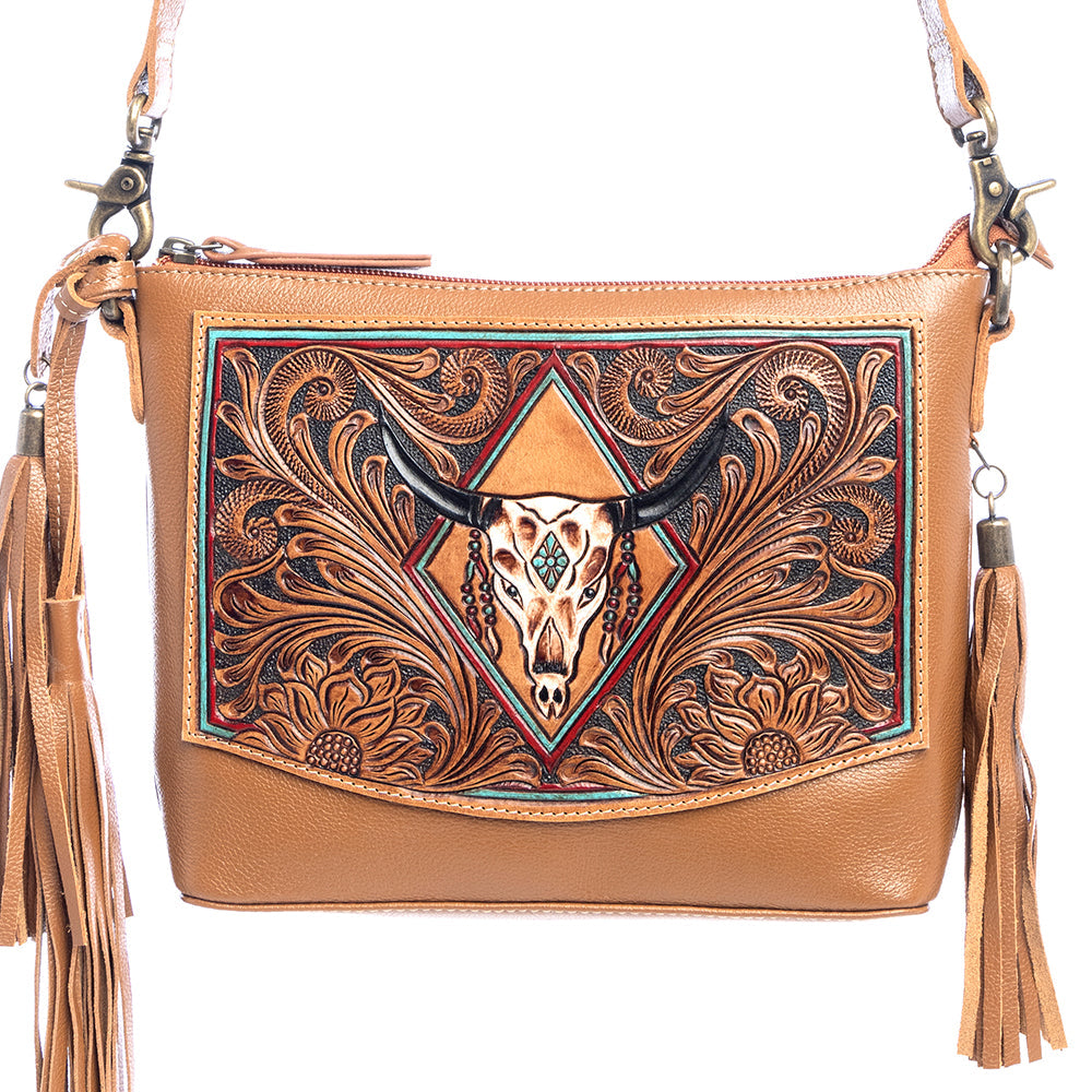 Myra Tonopah Trail Hand-Tooled Bag