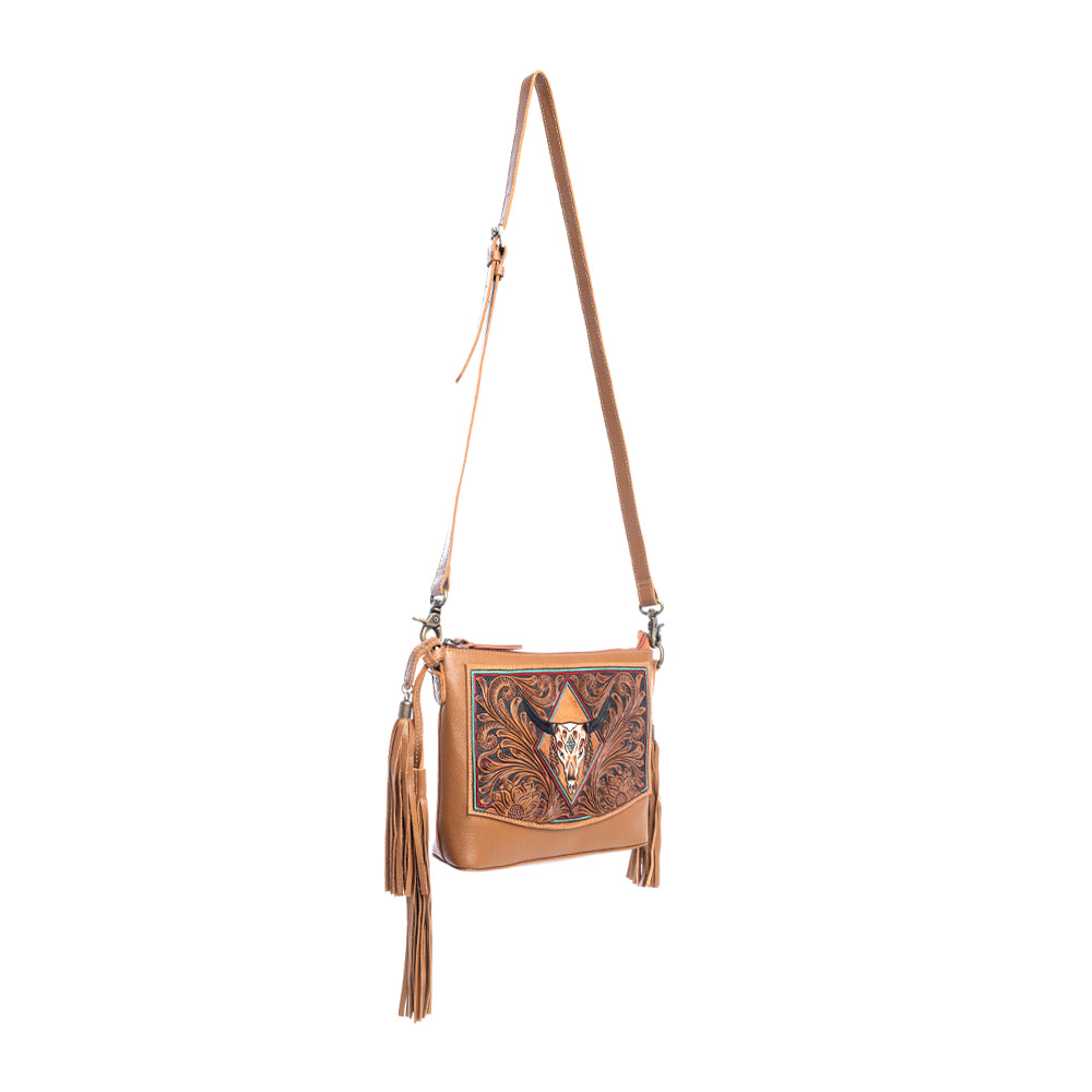 Myra Tonopah Trail Hand-Tooled Bag