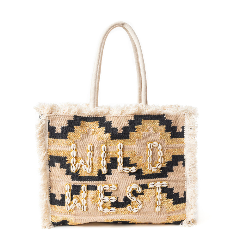 Myra Wild West Sandstone Tote Bag