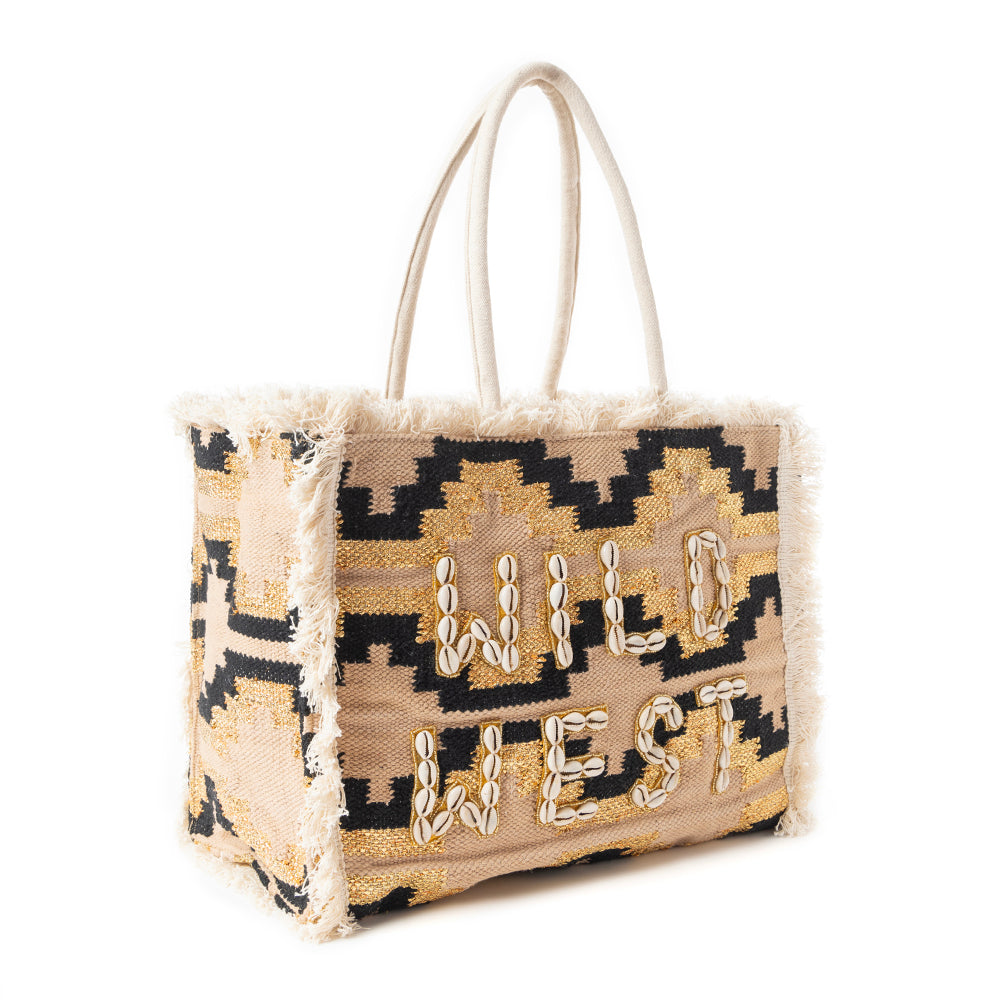 Myra Wild West Sandstone Tote Bag
