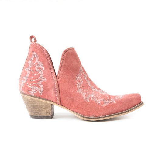 Myra Trail Runner Booties In Peach