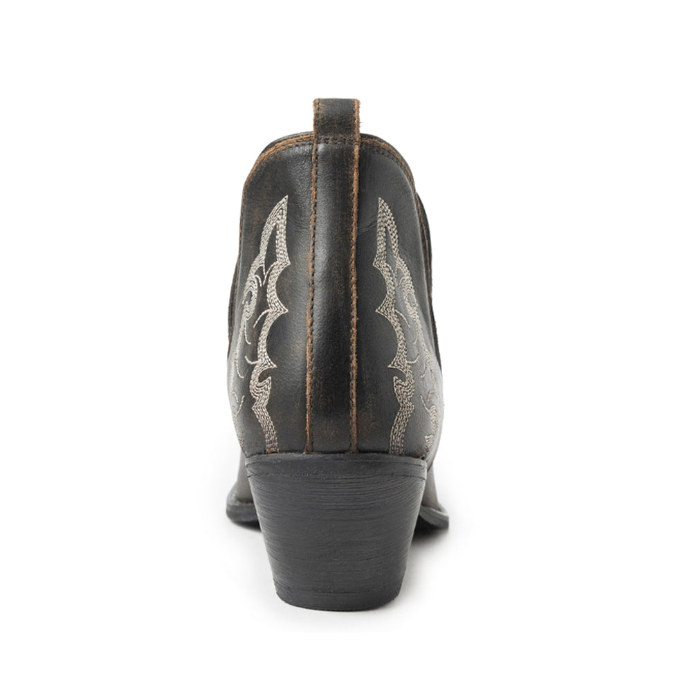 Myra Trail Runner Booties In Dusty Black