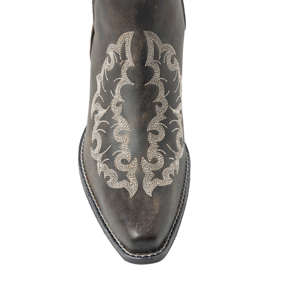 Myra Trail Runner Booties In Dusty Black