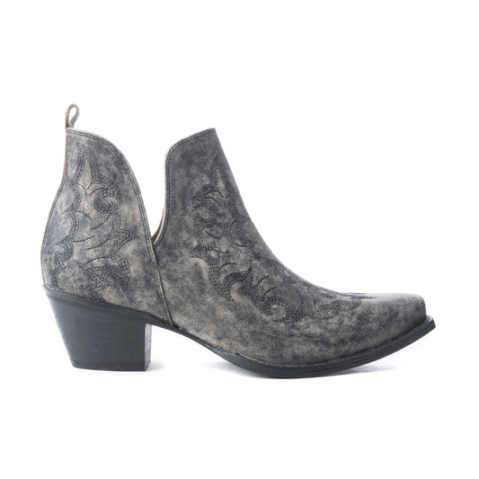 Myra Moonlight on the Mesa Booties In Crackle Black