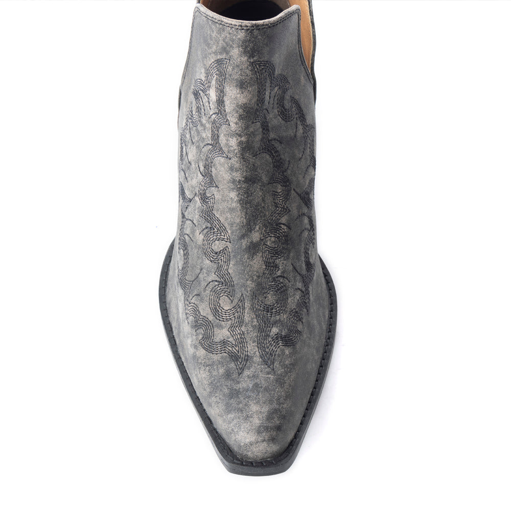 Myra Moonlight on the Mesa Booties In Crackle Black