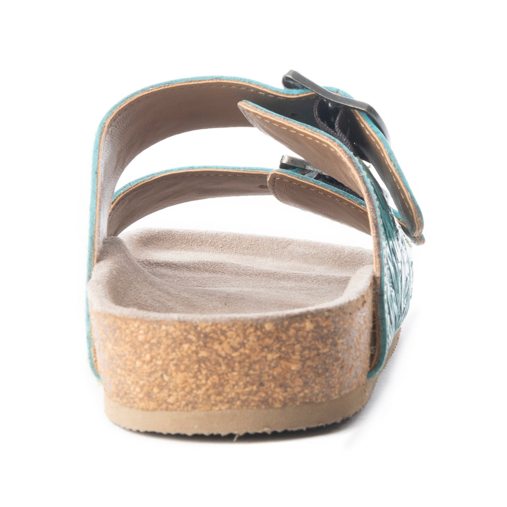 Myra Wildlfower Wanderer Sandals In Turquoise