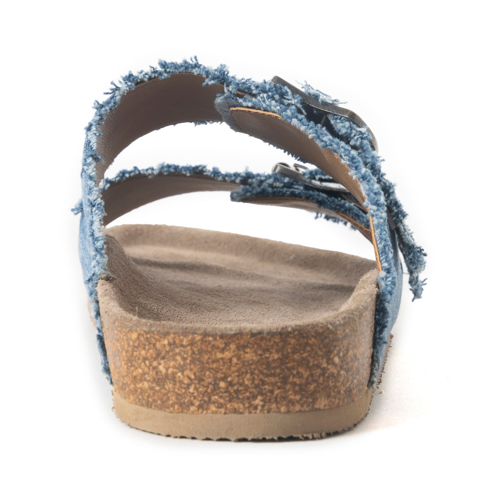 Myra Blue Ridge Denim Sandals in Dusty Indigo