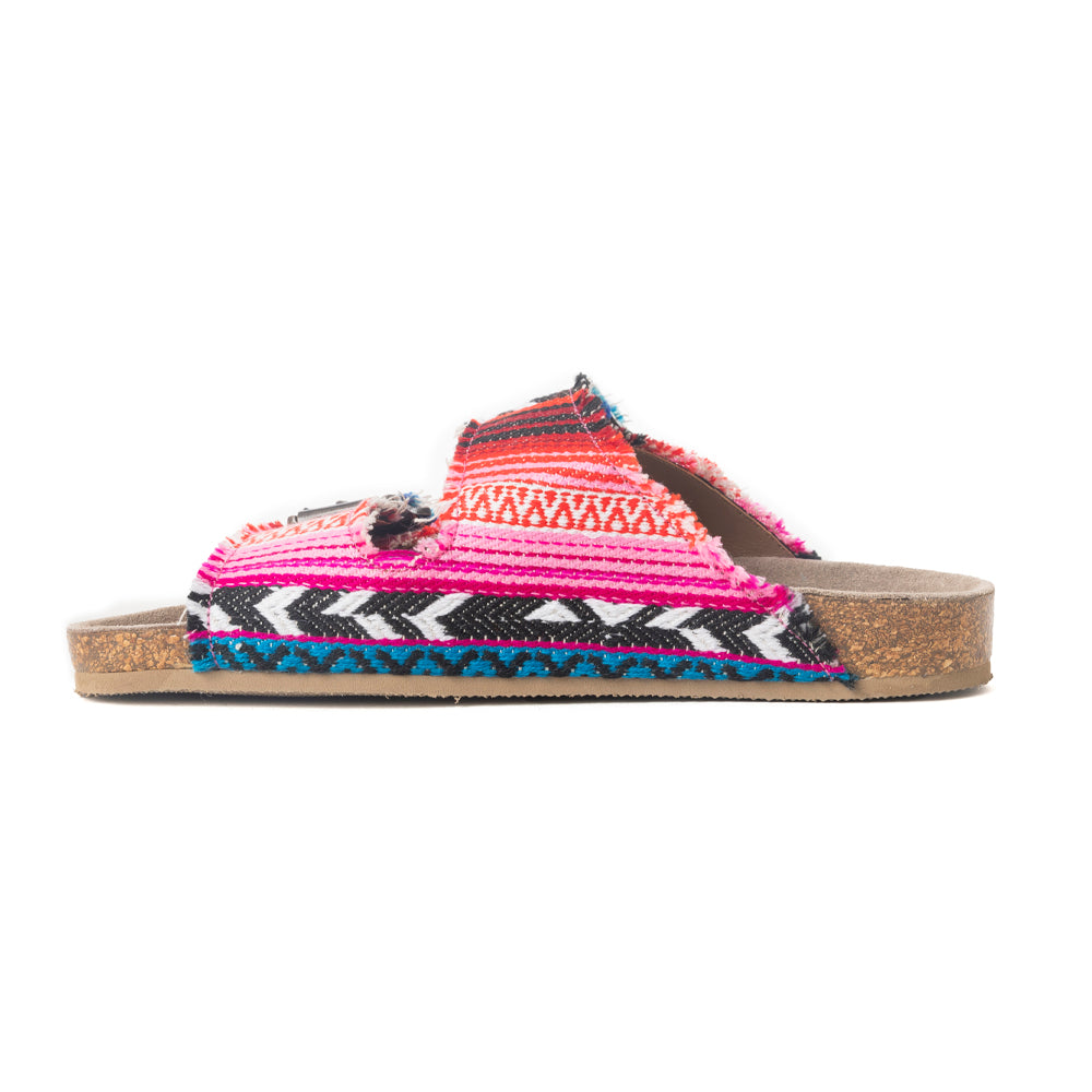 Myra Ridge Denim Sandals in Multicolor