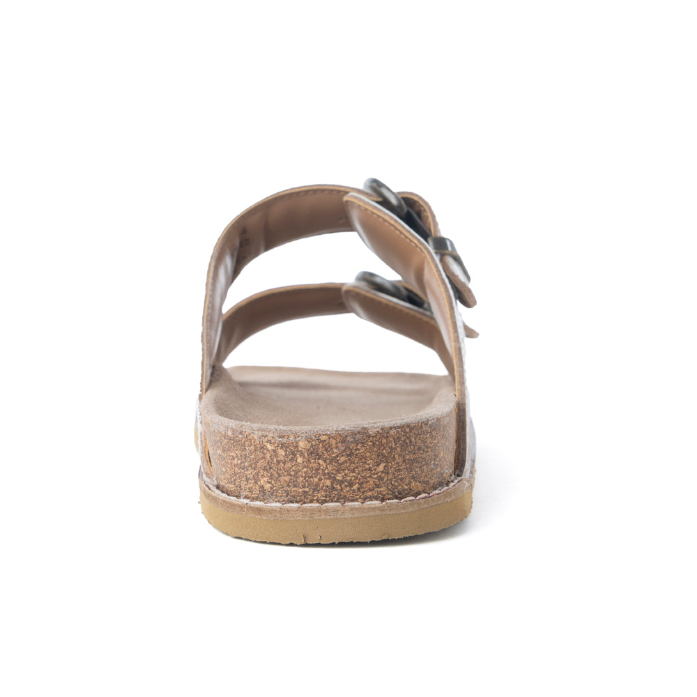 Myra Marlowe Western Handtooled Leather Sandals in Ivory Bloom