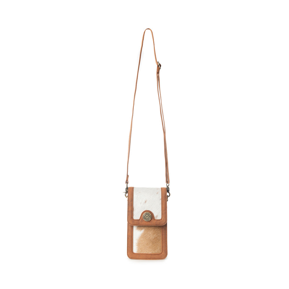 Myra Lasso Lane Hairon Leather Bag in Chestnut Hide