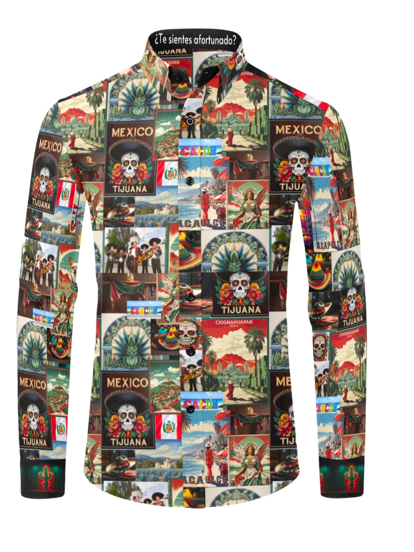 Colores de Mexico Destination Mexico Button Up Shirt