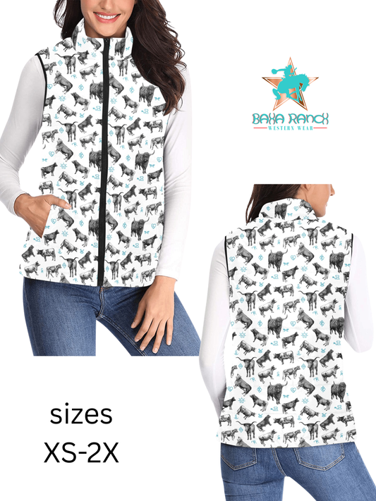 Cattle and Brands Women's Western Puffy Vest