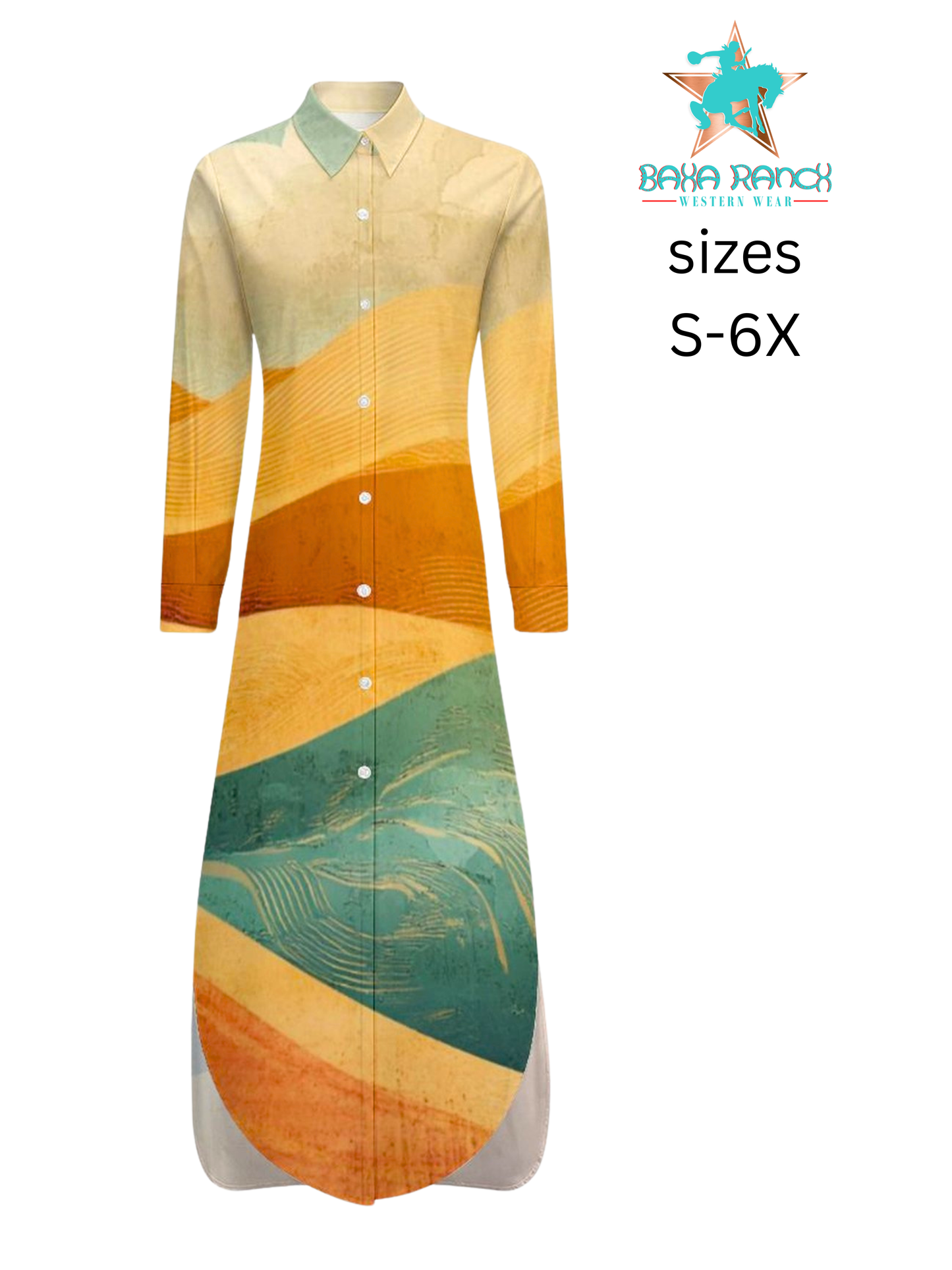 Colores de Mexico Fantasia Shirt Dress Duster