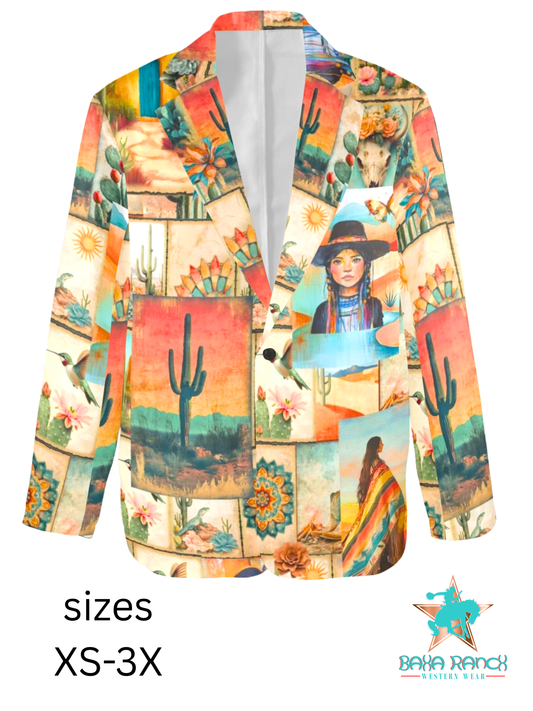 Colores de Mexico Pictures of the Southwest Blazer