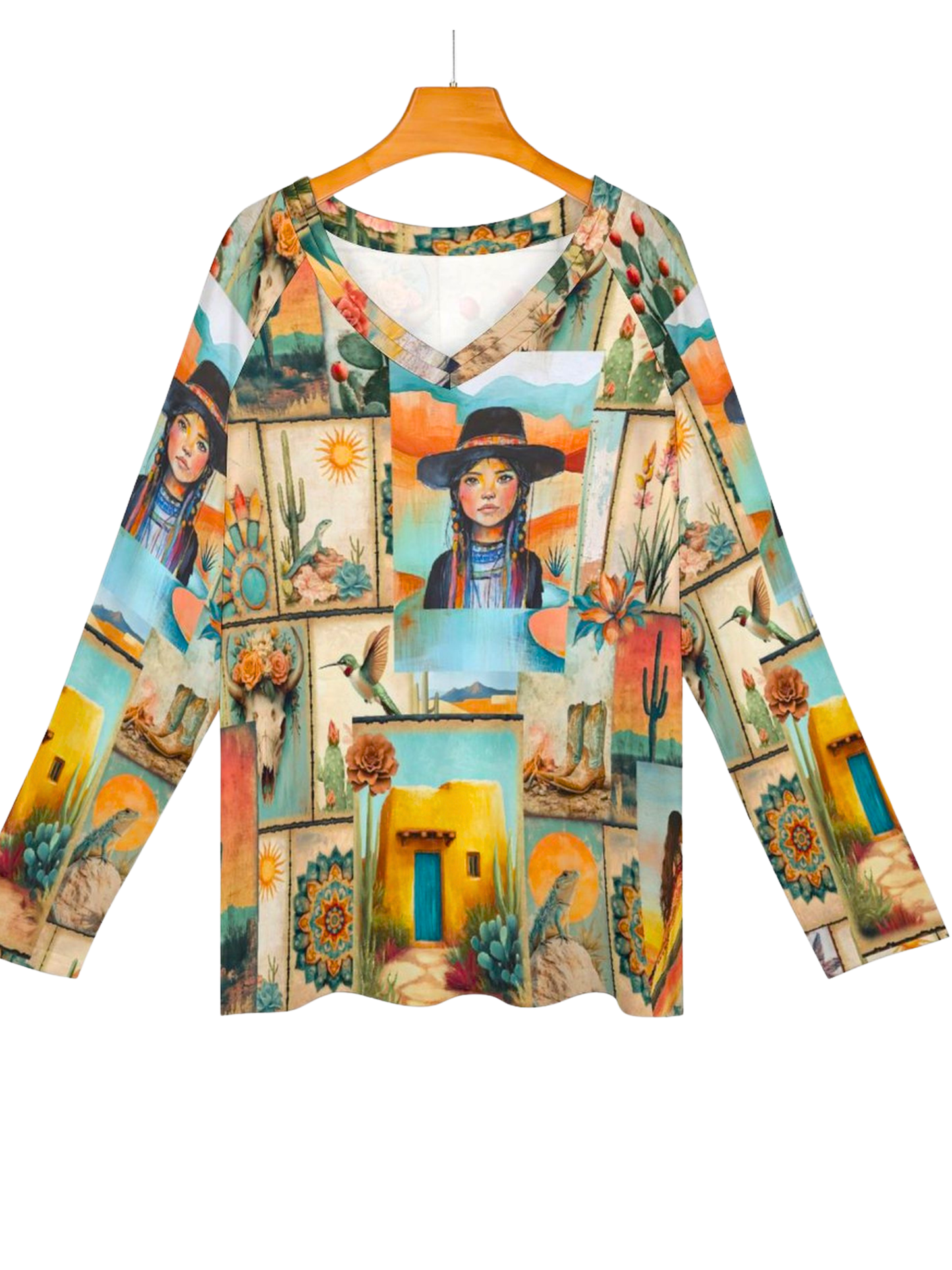 Colores de Mexico Pictures of the Southwest Long Sleeve Loose Tee