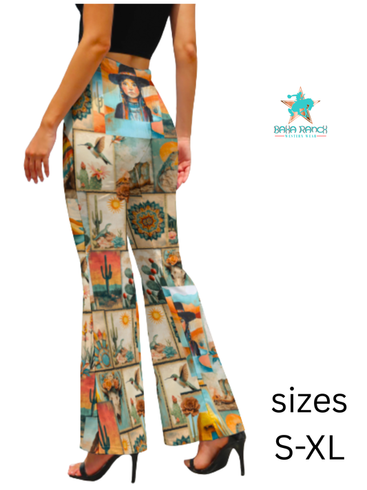Colores de Mexico Flare Pants Pictures of the Southwest