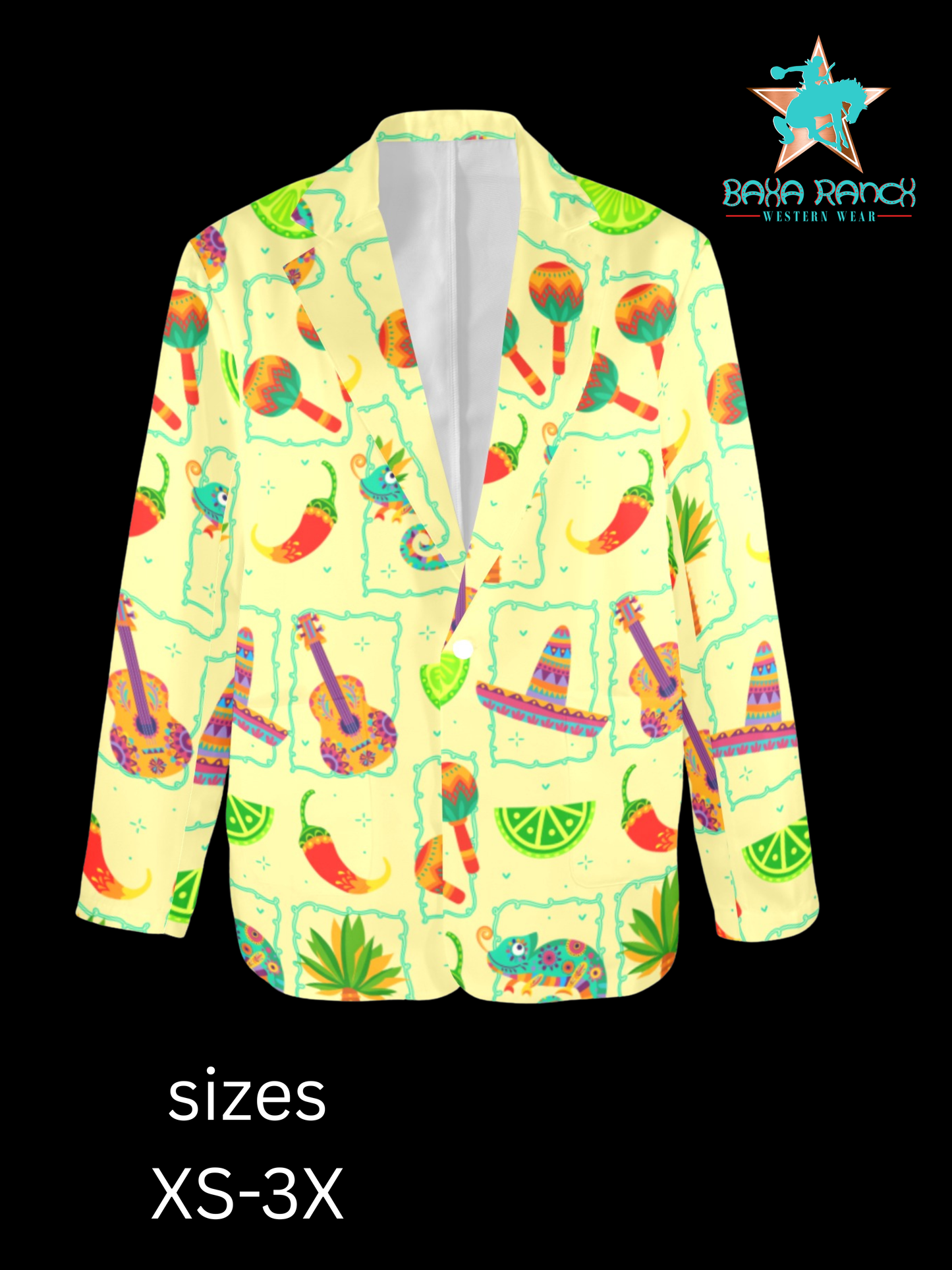 Colores De Mexico Festival Blazer Women's Blazer