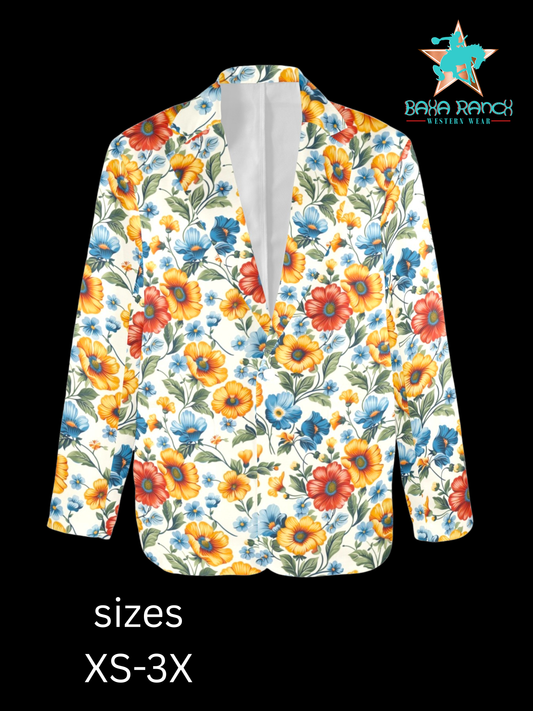 Colores de Mexico Spring Mexico Florals Blazer