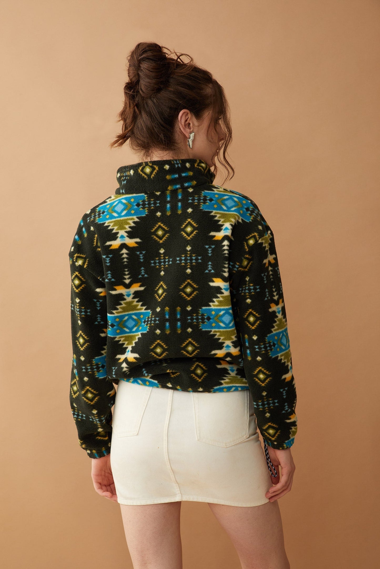 Myra Maren High Collar Jacket in Mesa Tribal