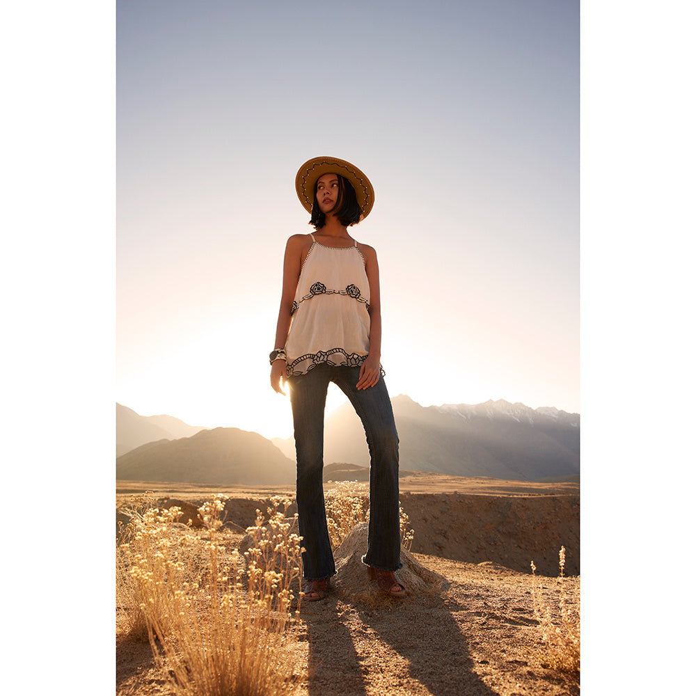 Myra Monika Boot In Hand-tooled Leather